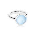 Tamara Comolli BOUTON Ring large Chalcedon (Ref: R-BOU-l-ChBl-wg) - Bild 0