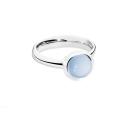 Tamara Comolli BOUTON large Ring Chalcedony blue (Ref: R-BOU-s-ChBl-wg) - Bild 0