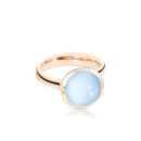 Tamara Comolli BOUTON Ring large Blauer Chalcedon (Ref: R-BOU-l-ChBl-rg) - Bild 0