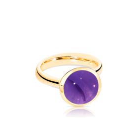 Tamara Comolli BOUTON Ring large  Amethyst R-BOU-l-Am-yg