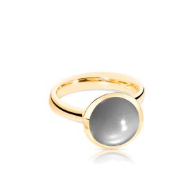 Tamara Comolli BOUTON Ring large Grauer Mondstein R-BOU-l-MoGr-yg