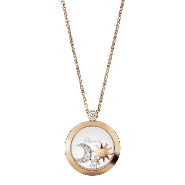 Chopard Happy Sun, Moon and Stars Halskette mit Anhänger (Ref: 799434-5201)