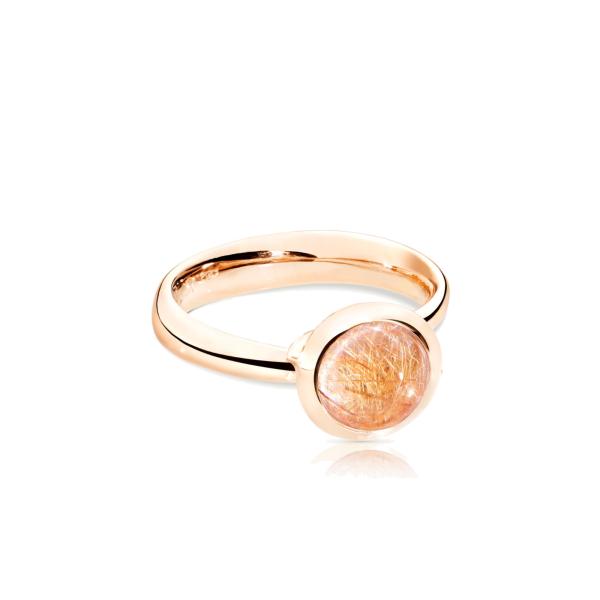 Tamara Comolli BOUTON Ring small Rutilquarz (Ref: R-BOU-s-RutQuR-rg)