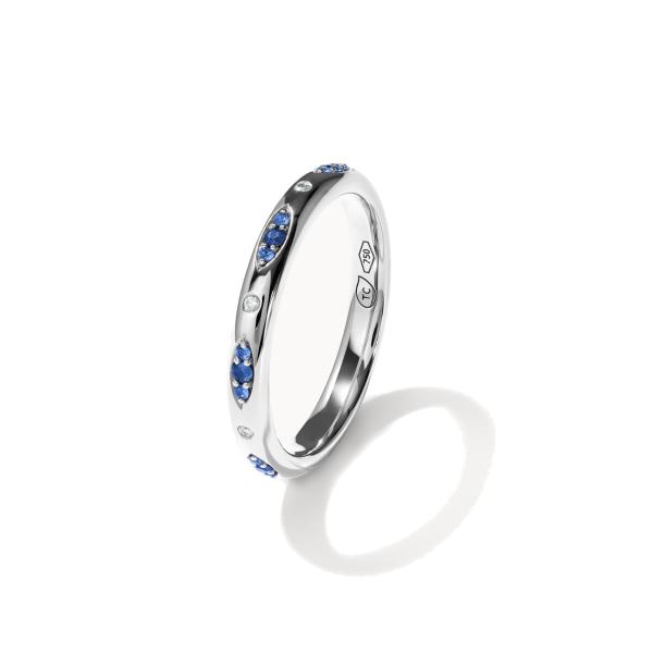 Tamara Comolli GYPSY Bandring Pavé  'Ocean'  (Ref: R-Gyp-B-OceP-wg)