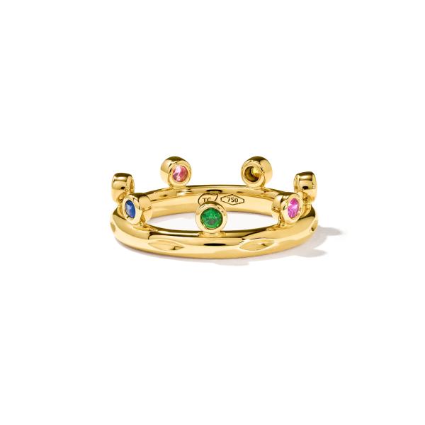 Tamara Comolli GYPSY Ring Crown Brilliant Cut 'Candy'  (Ref: R-Gyp-C-Br-Can-yg)