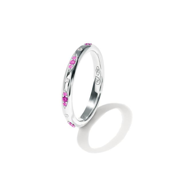 Tamara Comolli GYPSY Bandring Pavé  'Blush' (Ref: R-Gyp-B-BluP-wg)