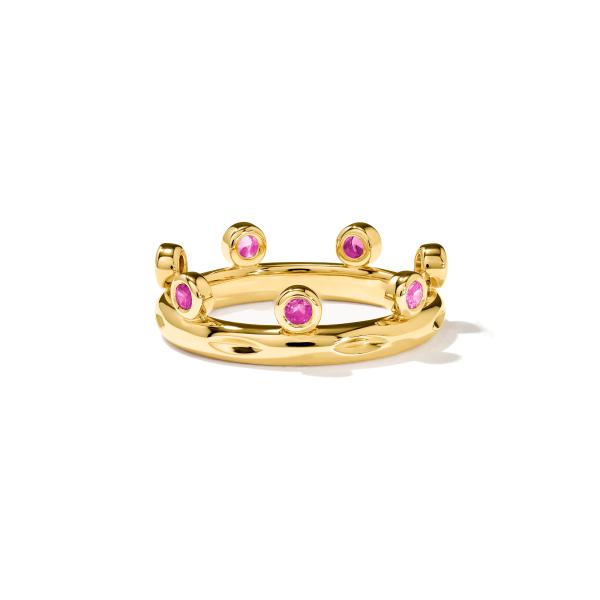 Tamara Comolli GYPSY Ring Crown Brilliant Cut 'Blush'  (Ref: R-Gyp-C-Br-Blu-yg)