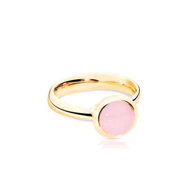 Tamara Comolli BOUTON Ring small Pinker Chalcedon (Ref: R-BOU-s-ChPi-yg)