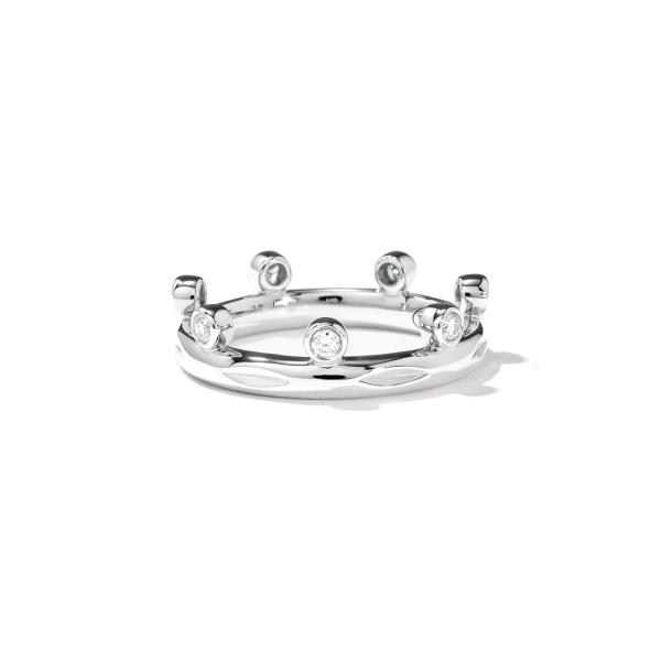 Tamara Comolli GYPSY Ring Crown Brilliant Cut Classic (Ref: R-Gyp-C-Br-Cl-wg)