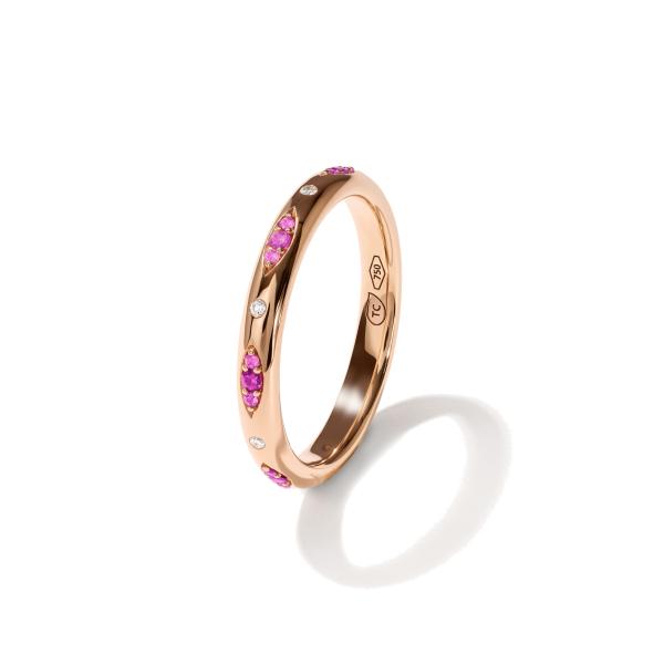 Tamara Comolli GYPSY Bandring Pavé  'Blush' (Ref: R-Gyp-B-BluP-rg)