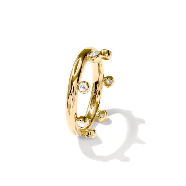 Tamara Comolli GYPSY Ring Crown Brilliant Cut Classic (Ref: R-Gyp-C-Br-Cl-yg)