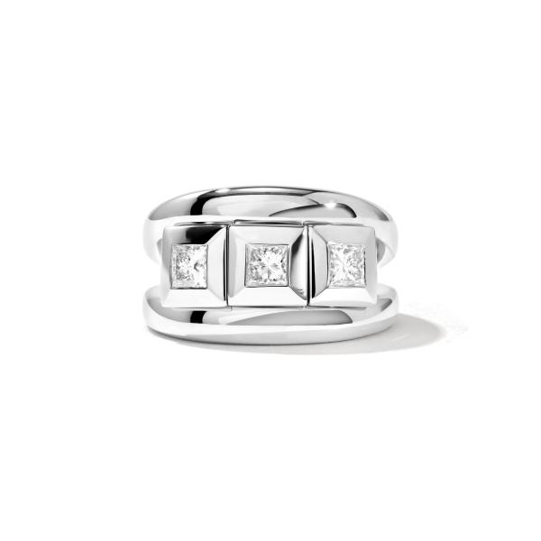 Tamara Comolli CURRICULUM VITAE 3 Ring Diamanten medium (Ref: R-CV3-m-Pr-wg)