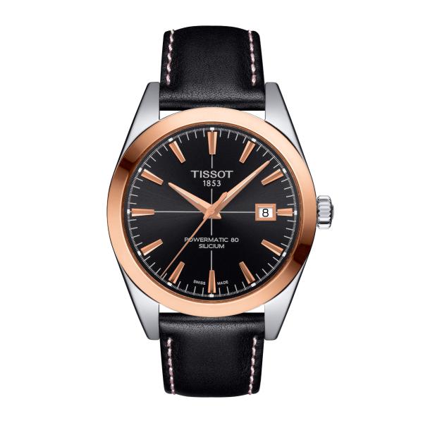 Tissot Gentleman Powermatic 80 Silicium 18K Goldlünette (Ref: T927.407.46.051.00)