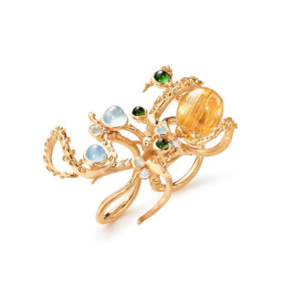 Ole Lynggaard Copenhagen Octopus Ring (Ref: A3152-401)