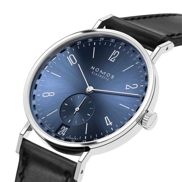 NOMOS Glashütte Tangente 2date blau (Ref: 136)