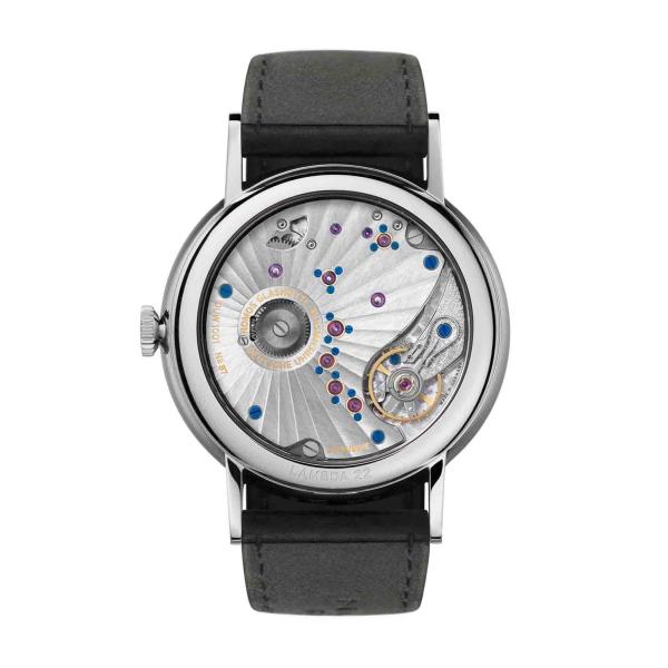 NOMOS Glashütte Lambda Weißgold mit gebläuten Zeigern (Ref: 933)