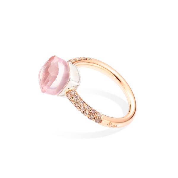 Pomellato Nudo Rosenquarz kleiner Ring (Ref: PAB7040O6000BRCQR)