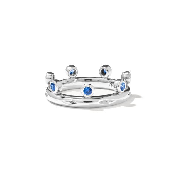 Tamara Comolli GYPSY Ring Crown Brilliant Cut 'Ocean'  (Ref: R-Gyp-C-Br-Oce-wg)