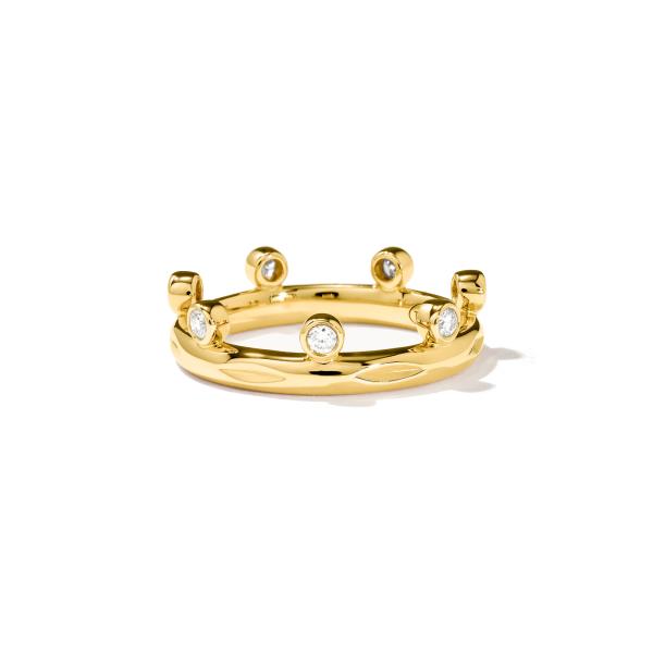 Tamara Comolli GYPSY Ring Crown Brilliant Cut Classic (Ref: R-Gyp-C-Br-Cl-yg)